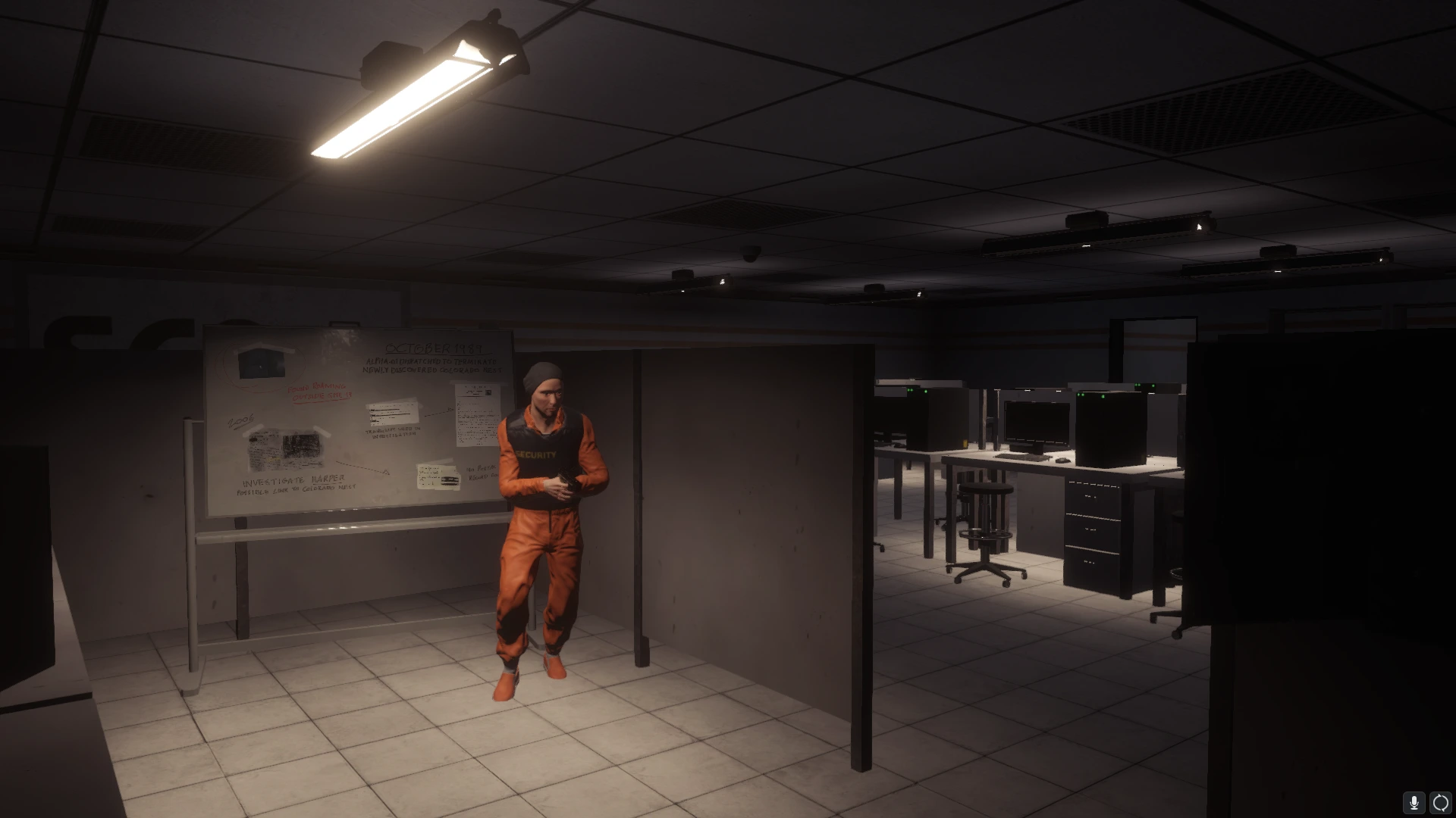 Class-D personnel hiding in the dark